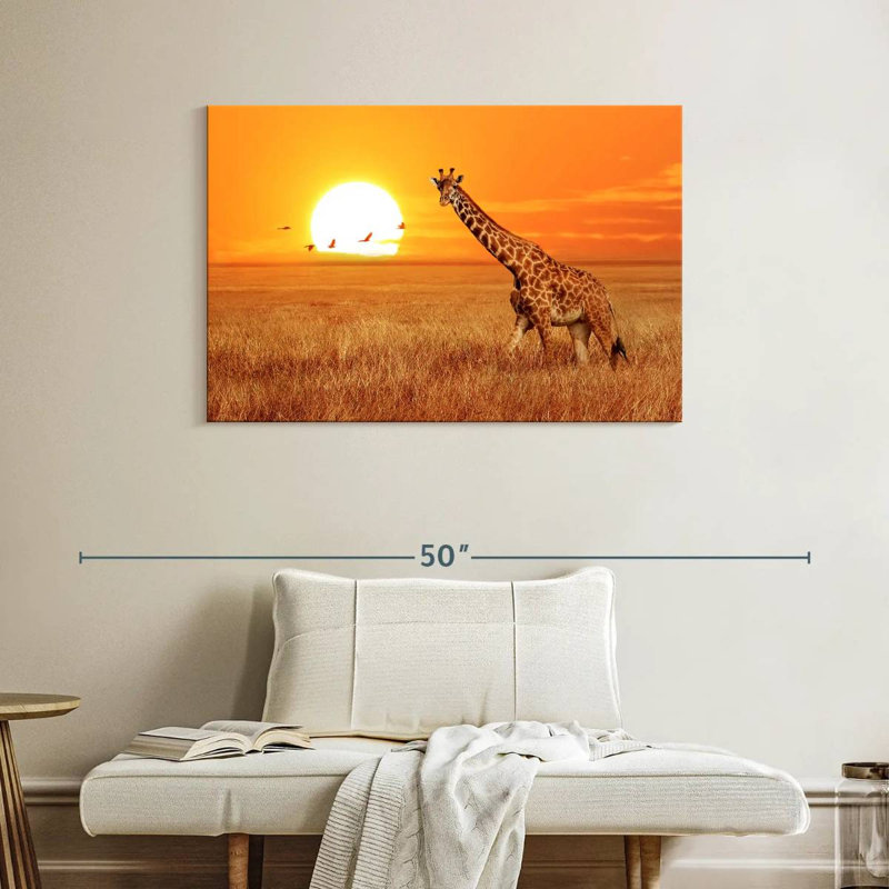 Big Sunset Giraffe, H 26 po x l 39 po