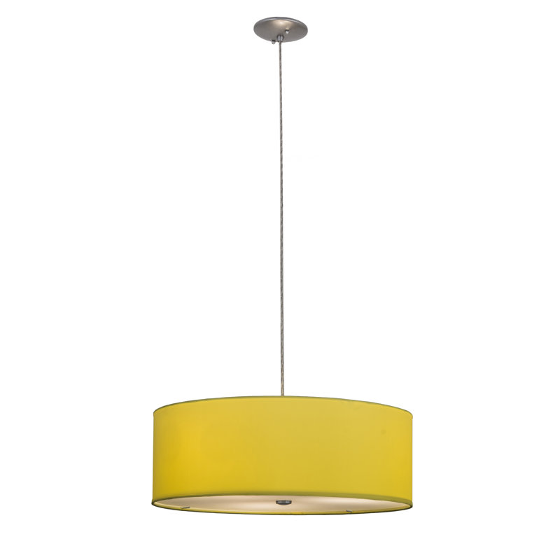 Cilindro Play 3 - Light Chandelier, 128" H x 23" W x 23" D, Yellow