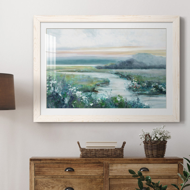 «Eternity in Twilight» par J Paul - reproduction d'art sur toile encadrée, H 31,5 po x l 23,5 po x P 1,5 po, Blanc