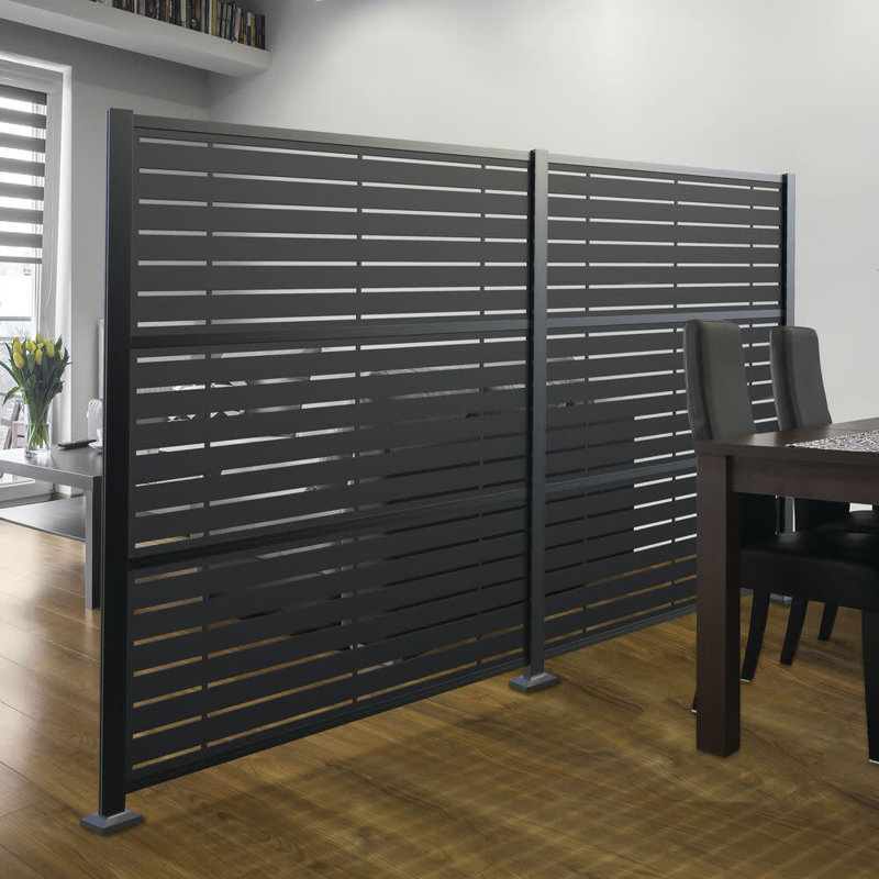 Black Polymer Decorative Screen Panel, 2 ft x 4 ft