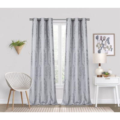 Paire de rideaux semi-transparents