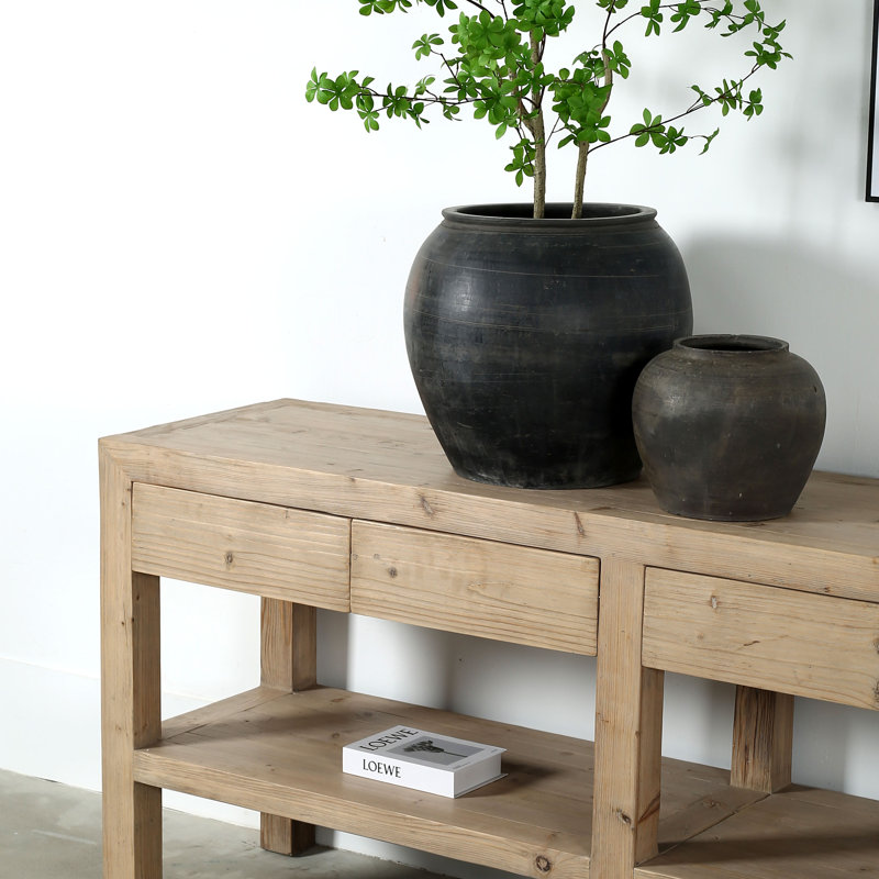 120'' W Solid Wood Console Table