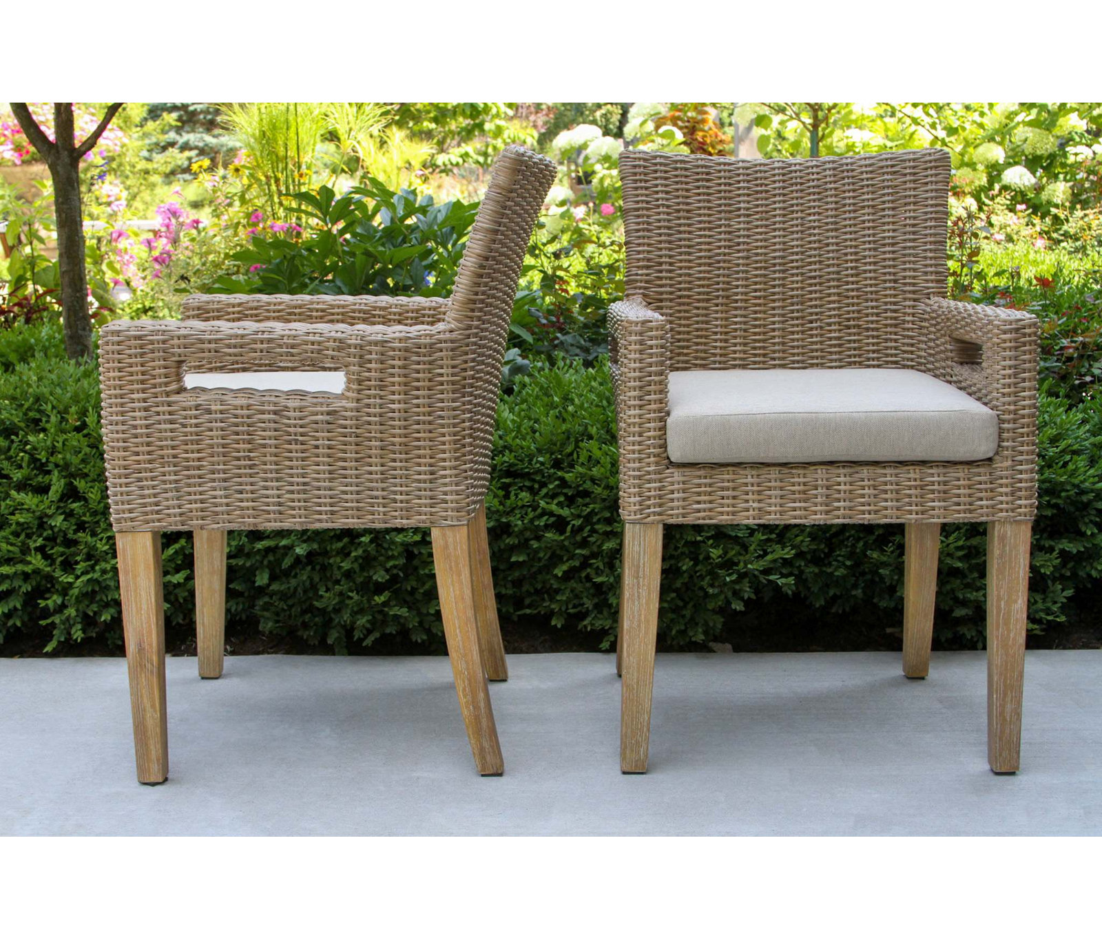 Fleur 63" Eucalyptus Patio Dining Set