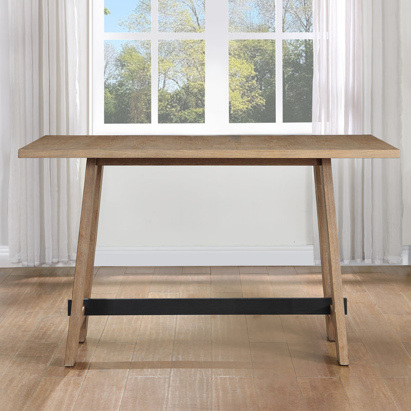 Table de comptoir Aubrey, Chêne