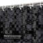 Rideau de douche rose en agate géode sans couture rose avec 12 crochets-919121187