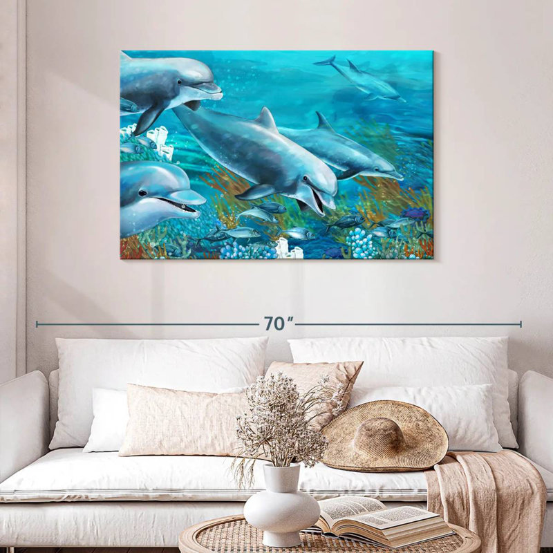 Dolphin Adventure, 30" H x 45" W
