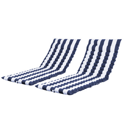 2PCS Coussin de chaise longue pour l'extérieur