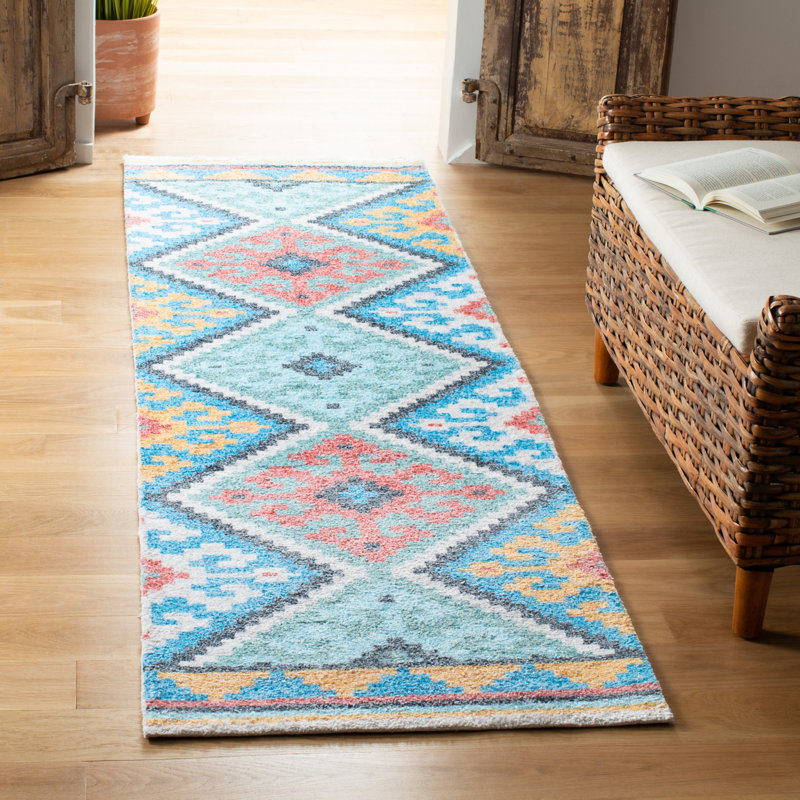 Gupta Hand Loomed Performance Southwestern Rug, Runner 2'3" x 8'