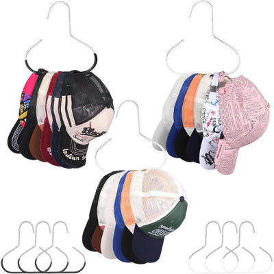 6 paquets de cintres pour garde-robe, organisateur de chapeau haut de gamme pour casquettes de baseball