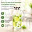 Carafe en verre transparent à haute teneur en borosilicate 128 oz
