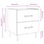 Rydal 40cm W Iron Bedside Table-1525640545-1491900755