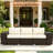 Comfortable Garden Sofa,Patio Sofa,3 Seater Wicker Outdoor Couch