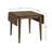 Chene 50" Wood Drop Leaf Dining Table, Honey