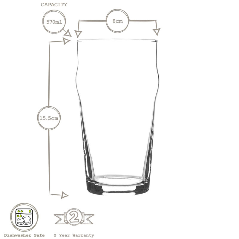 570ml Lager Glass, 4