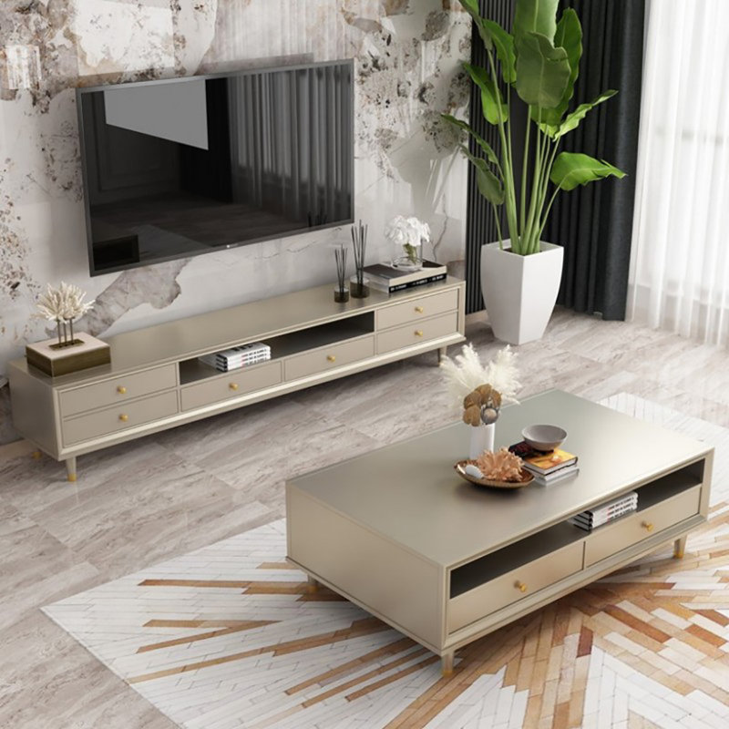 Table basse American Light Luxury Space, H 17,7 po x L 51,2 po x l 23,6 po