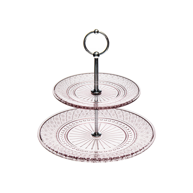 Claro 2 Tiered Server Stand, Pink