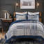 Ensemble de courtepointe réversible 3 pièces Voyage Blue de Greenland Home Fashions-130802467
