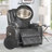 Gunmetal Leather Aire Recliner W/Power Lift & Massage-2067376813