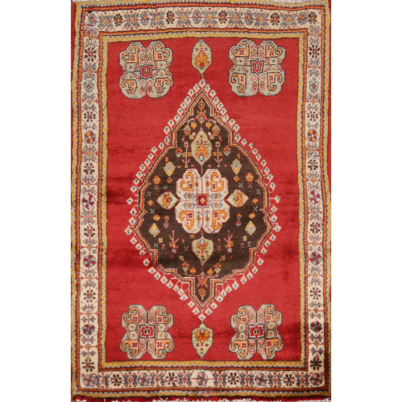 Tapis traditionnel en laine Medallion 3x4