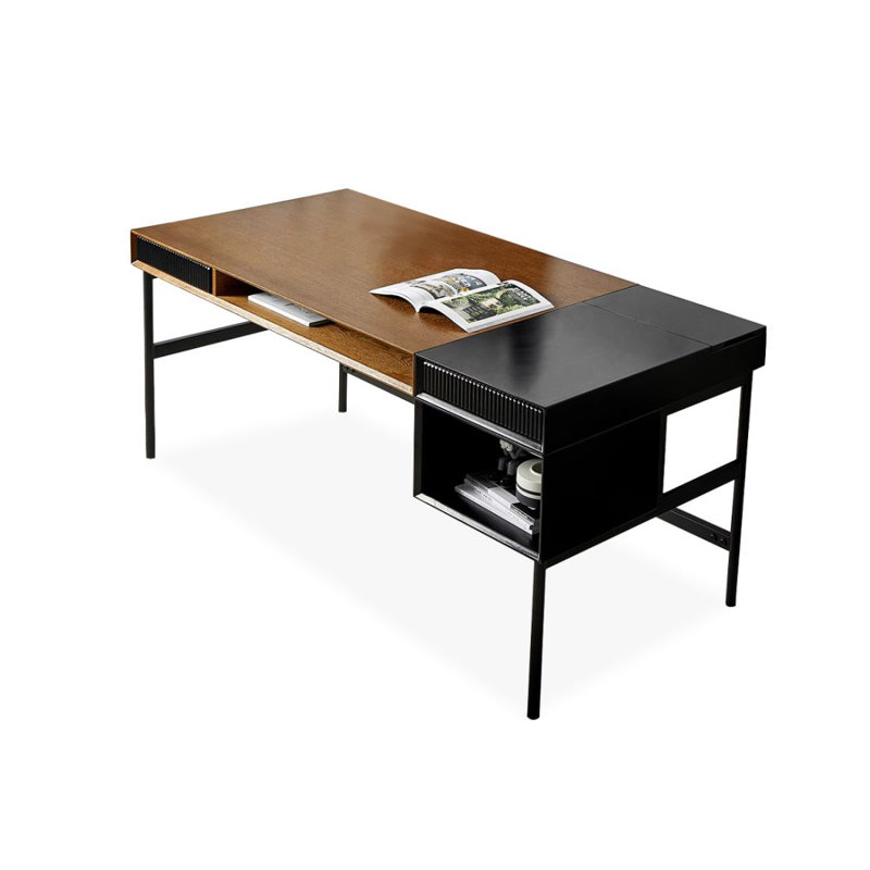 Bureaux modernes avec tiroirs, 29.53" H x 55.12" W x 25.59" D