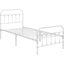 Metal Bed Frame with Vintage Headboard-435665680-408819812