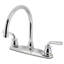Kingston Brass KB721RXL Restoration 8-Inch Centerset Kitchen Faucet With White Sprayer, Polished Chrome-66069205-66069206