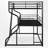 Metal Full XL Over Twin XL Over Queen Size Triple Bunk Bed-193291321
