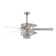 Dual Crystal Ceiling Fan With Lights, Fandelier Chandelier Fans with Remote Control