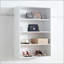 Système de placard mural en bois blanc Devi avec unités modulaires pour des solutions de rangement personnalisables