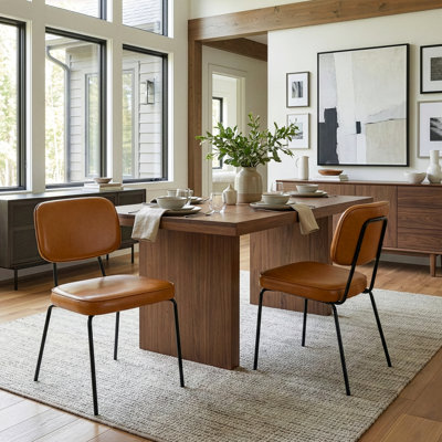 Fucci Upholstered Solid Back Side Chair by George Oliver