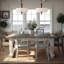 Lustre tambour pour îlot de cuisine 4 lumières Blondina