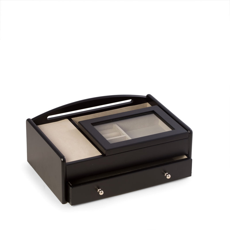 Plateau à bijoux en bois, Noir