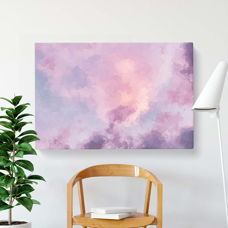 Cloud Mist in Abstract - Wrapped Canvas, 60cm H x 91cm W x 3cm D