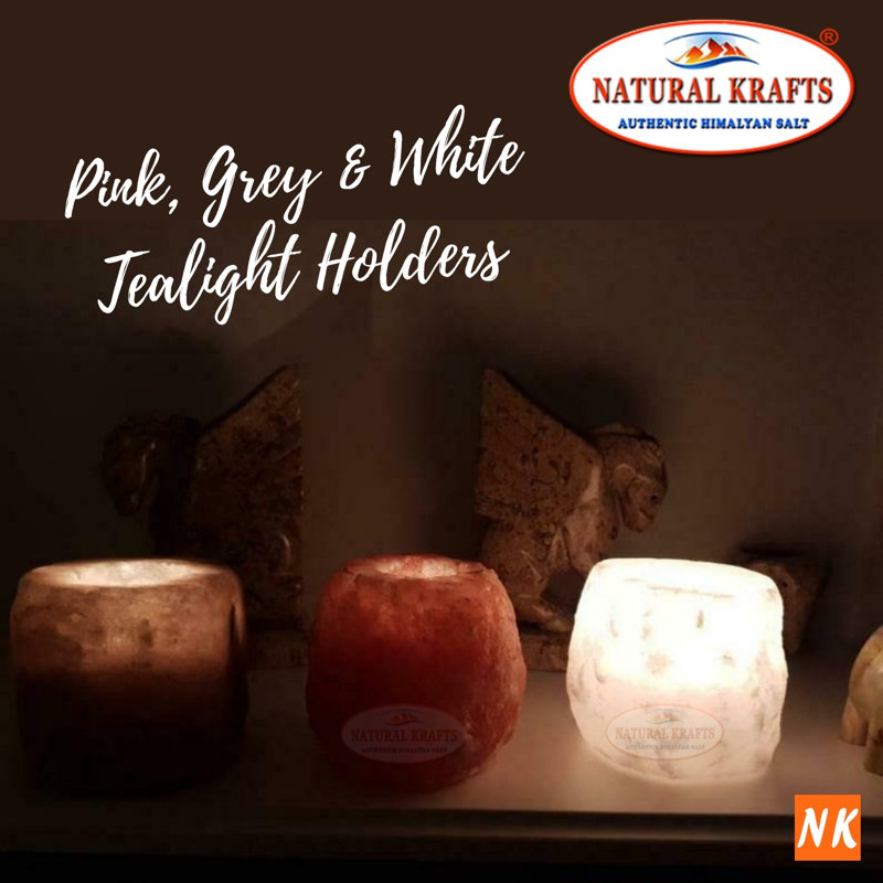 4 Piece Stone Tabletop / Centrepiece Tealight Holder Set