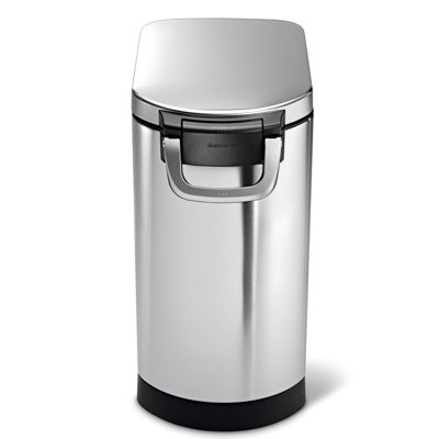 simplehuman Pet Food Storage Container Stainless Steel for Dog Food Cat Food and Bird Feed
