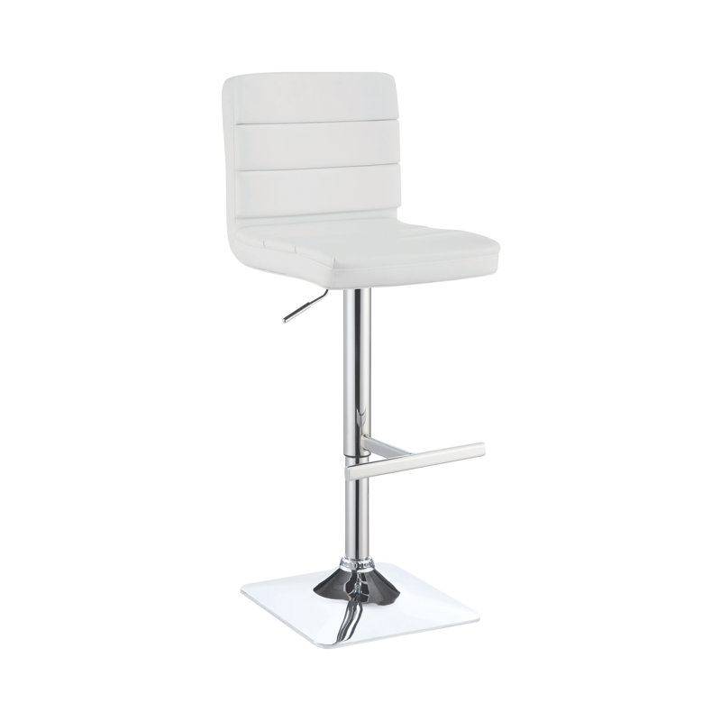 Tabouret à hauteur réglable Arniyah, Blanc