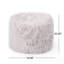 Pouf rond en fausse fourrure 5 pieds, lavande