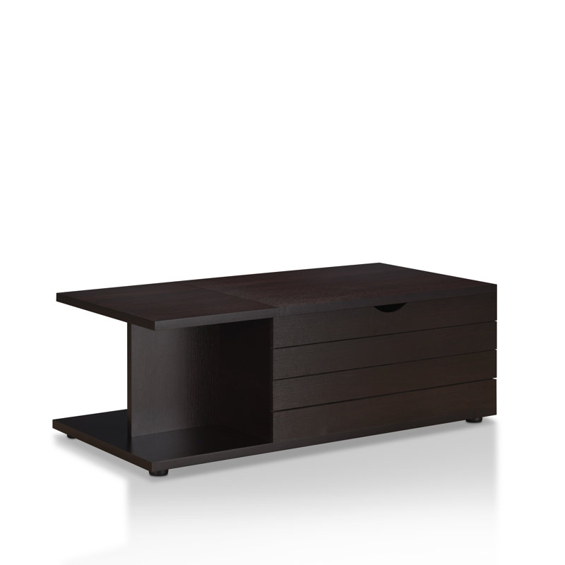 Solid Coffee Table with Storage