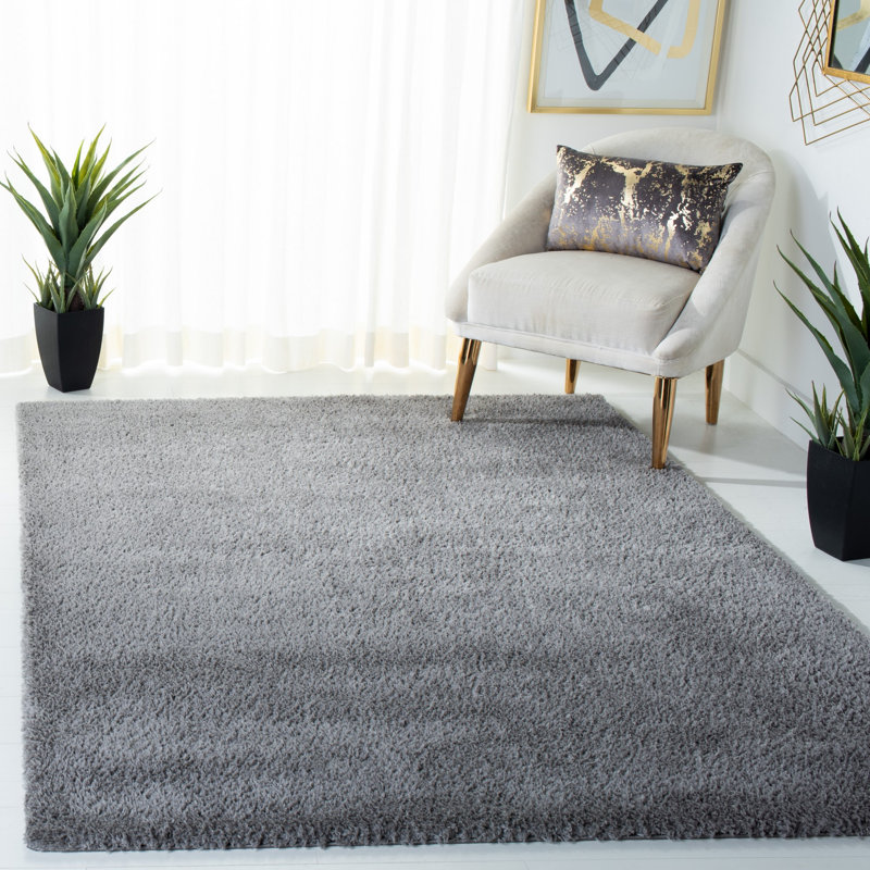 Alayanna Shaggy Performance Solid Color Rug, Rectangle 8' x 10'