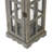 2 Piece Wood Tabletop Candle Lantern Set