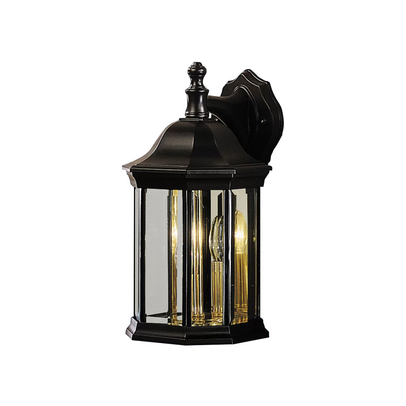 Lanterne murale d'extérieur 3 lumières Mahtotopa, Noir