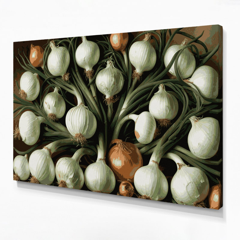 Art mural sur toile brun légumes légumes, H 11 po x l 14 po