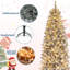 Arbre de Noël 7,5 pi avec crayon, arbre artificiel givré pré-éclairé, décoration de Noël d'arbres de Noël maigres