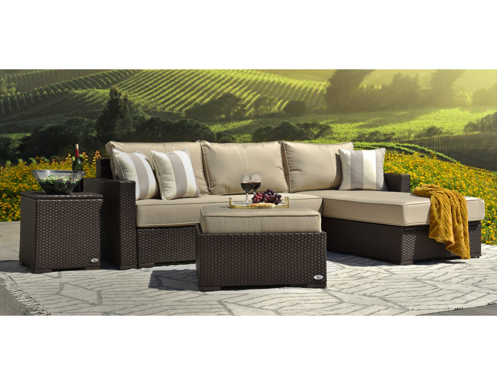 Laguna 98" Patio Sectional