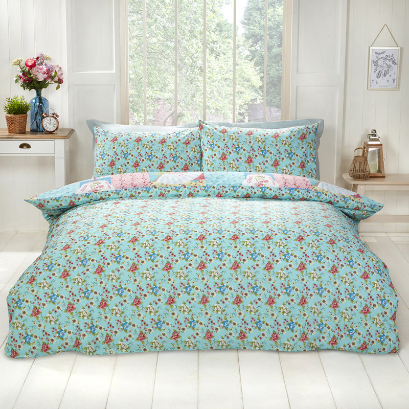 Yermolayeva Polyester Patchwork Duvet Cover Set with Pillowcases, Super King Duvet Cover + 2 Standard Pillowcases