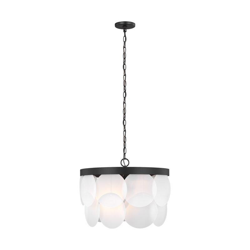 Lustre unique à 6 lumières Ainsley, Nuit noire, Pas Energy Star, Non