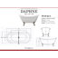 Baignoire sur pieds en fibre de verre 69 po x 30 po Daphne-44454084-44454088