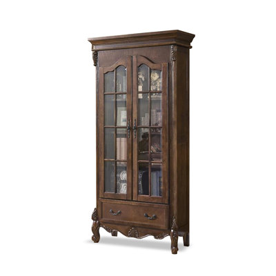 Nut-brown Solid Wood+Glass Display Cases