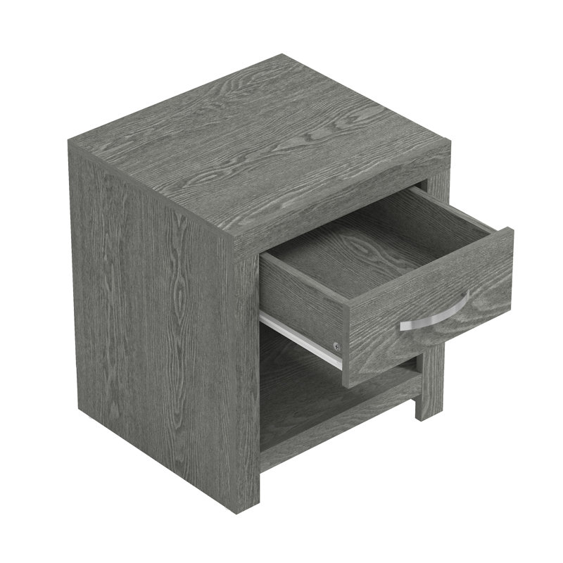 Aimaan 20.3" 1 Drawer Nightstand, Finn Oak
