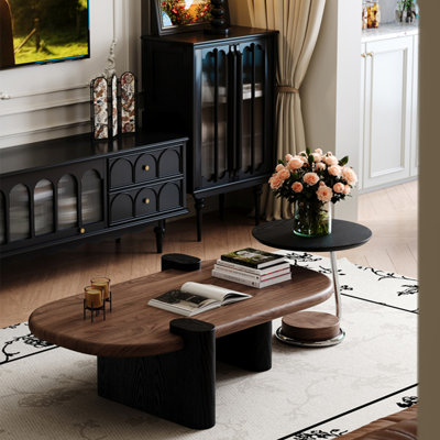 Table basse vintage en bois massif Vintage